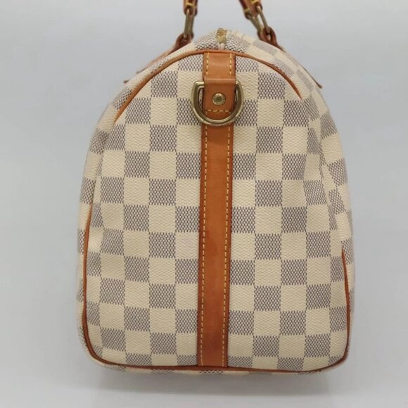LOUIS VUITTON Damier Azur Speedy Bandouliere 30 Bag 2way N41052 LV Auth 127557 - Picture 5 of 16